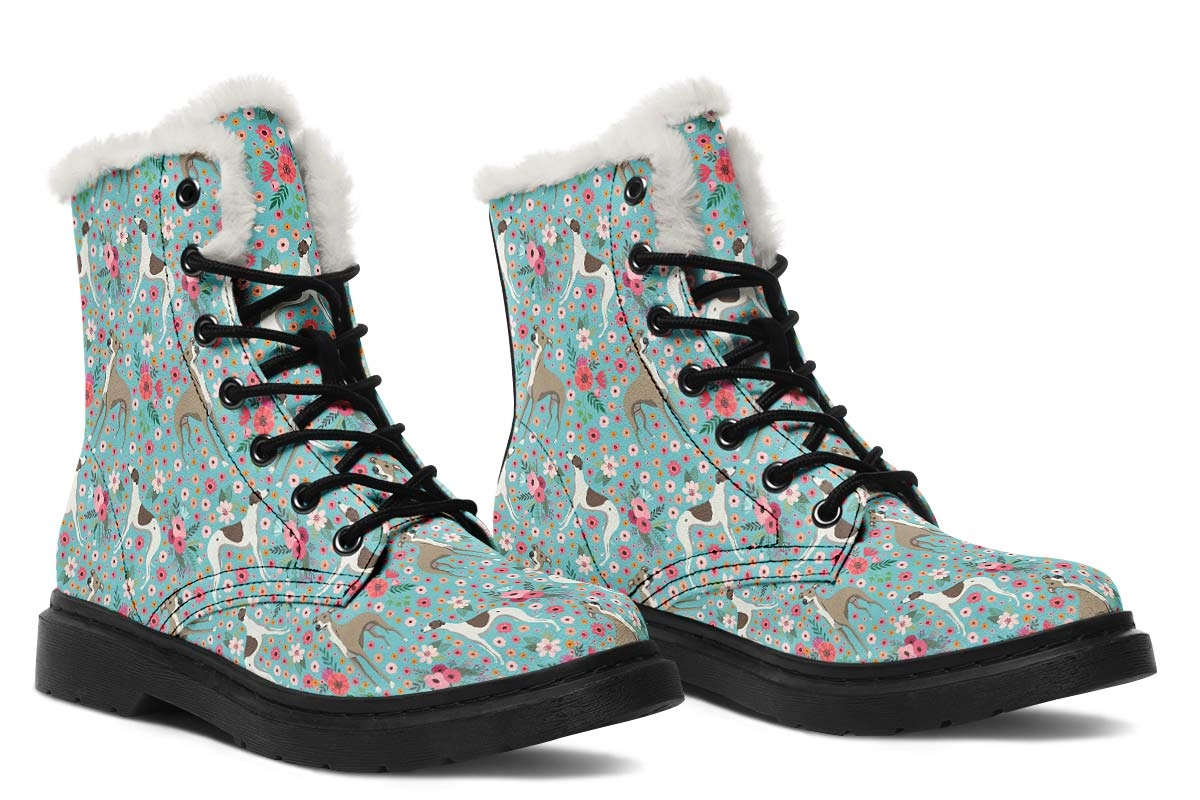 Whippet Flower Winter Boots