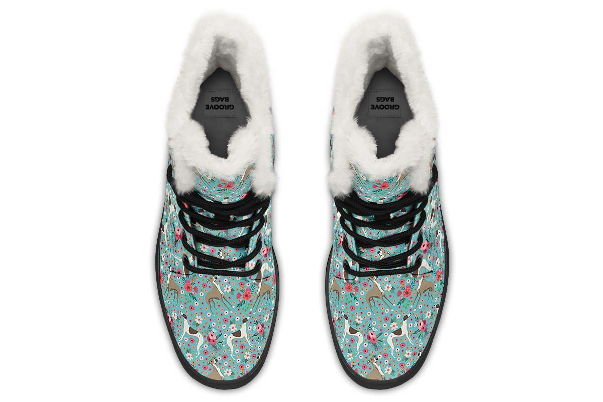 Whippet Flower Winter Boots