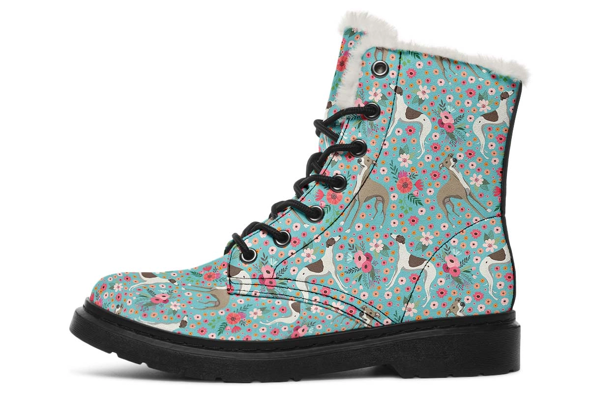 Whippet Flower Winter Boots