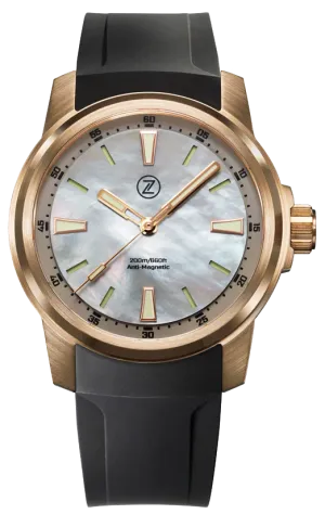 Zelos Aurora Field 42mm Bronze Grey MOP