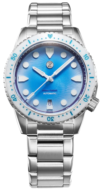 Zelos Mako 300m Diver Lagoon Blue
