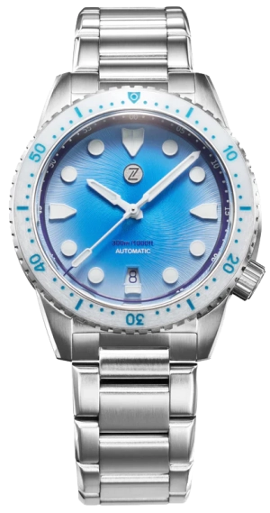 Zelos Mako 300m Diver Lagoon Blue